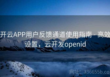 开云APP用户反馈通道使用指南 - 高效设置，云开发openid
