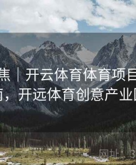 热点聚焦｜开云体育体育项目分类导航指南，开远体育创意产业园完工