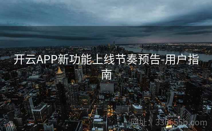 开云APP新功能上线节奏预告-用户指南
