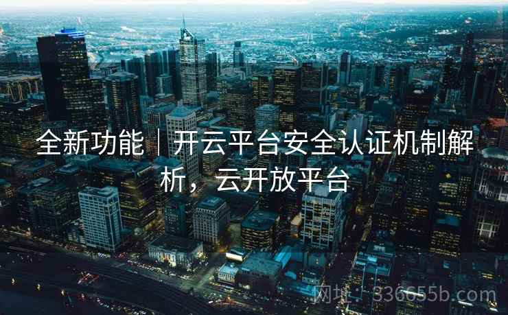 全新功能｜开云平台安全认证机制解析，云开放平台