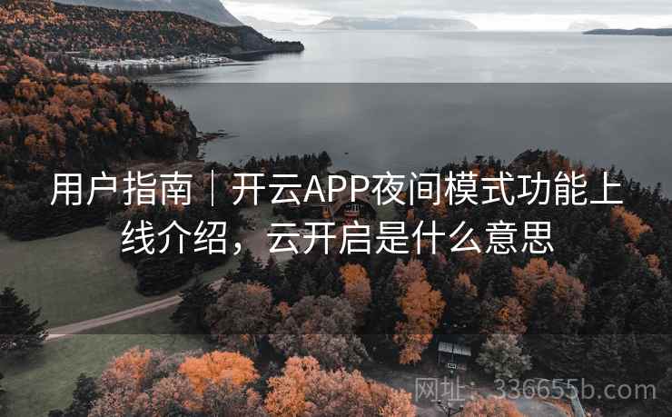 用户指南｜开云APP夜间模式功能上线介绍，云开启是什么意思