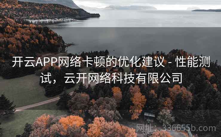 开云APP网络卡顿的优化建议 - 性能测试，云开网络科技有限公司